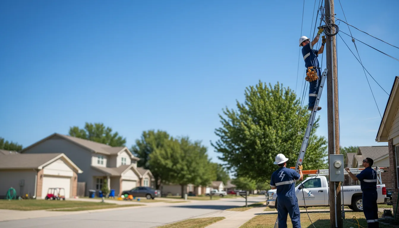Residential electrician providing installation services in Goodells, MI